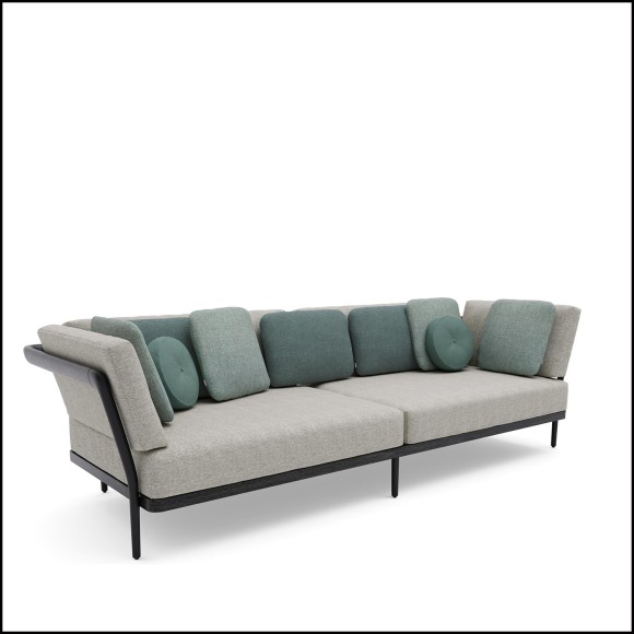 Canapé 3 places - Flows Black | Sofa 3-Seater Flows Black indoors - Pacific Compagnie.
