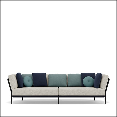 Canapé 3 places - Flows Black | Sofa 3-Seater Flows Black relaxing - Pacific Compagnie.