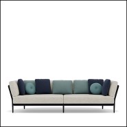 Canapé 3 places - Flows Black | Sofa 3-Seater Flows Black relaxing - Pacific Compagnie.