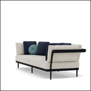 Canapé 3 places - Flows Black | Sofa 3-Seater Flows Black cushions - Pacific Compagnie.