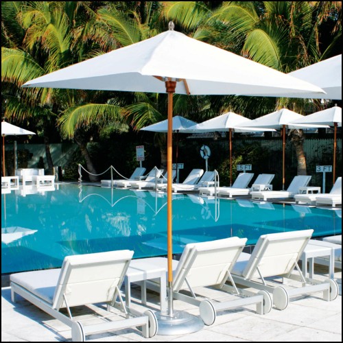 Parasol 62 - Bay Master M Maritime Harwood Square | Sunshade 62 Square garden - Pacific Compagnie.