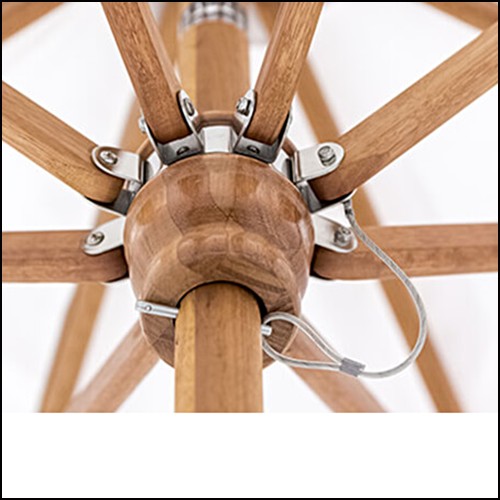 Parasol 62 - Bay Master M Maritime Harwood Square | Sunshade 62 Square outdoor - Pacific Compagnie.