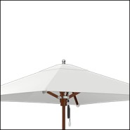 Parasol 62 - Bay Master M Maritime Harwood Square | Sunshade 62 Square patio - Pacific Compagnie.