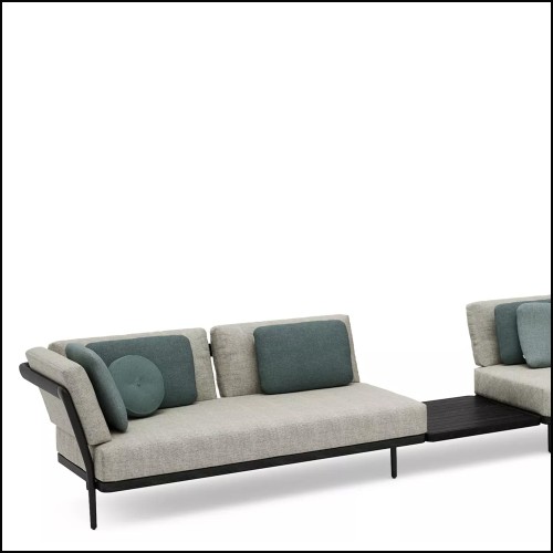 Canapé 48 - Flows set 1 Black | Flows sofa garden patio nero - Pacific Compagnie.