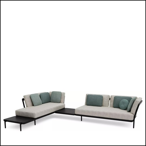 Canapé 48 - Flows Modulable | Flows custom sofa Black modern - Pacific Compagnie.