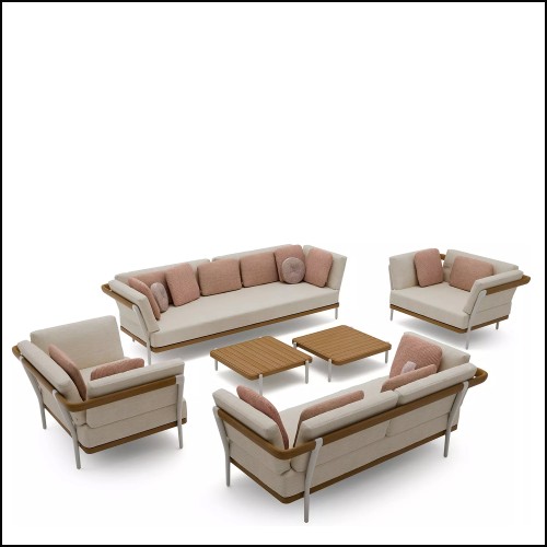 Outdoor Salon de Jardin 48 - Flows Noir | Flows outdoor black lounge - Pacific Compagnie.