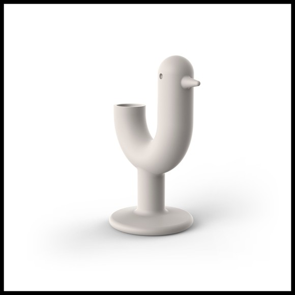 Cache Pot 111 - Peacock White | Decorative White plant pot - Pacific Compagnie.