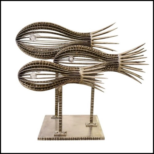 Sculpture poissons PC-Three...