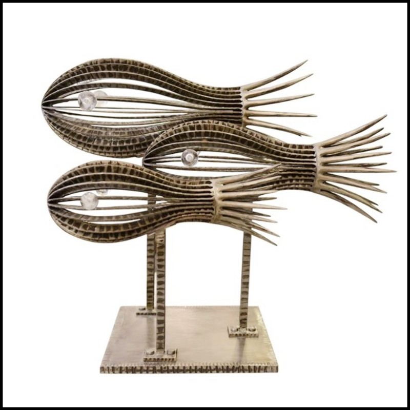 Sculpture poissons PC-Three Fishes