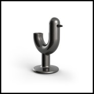 Cache Pot 111 - Peacock Black | Modern black planter - Pacific Compagnie.