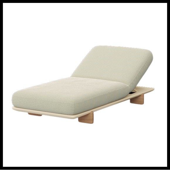 Chaise Longue Milo Sun Tissu outdoor Outdoor Vondom Pacific Compagnie vert Vert Clair