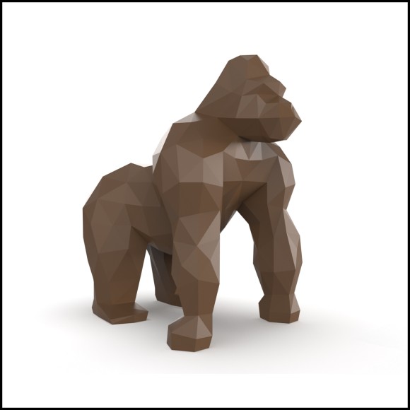 Sculpture 111 - Origami Saru | Origami Saru decorative art - Pacific Compagnie.