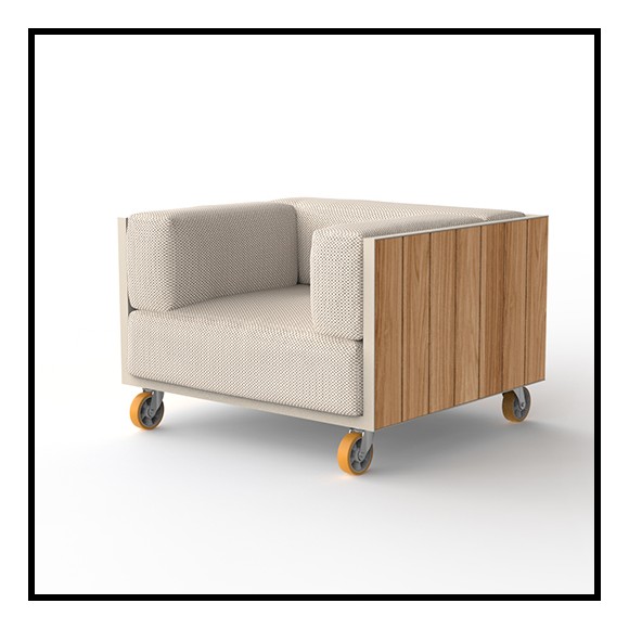 Fauteuil 111 - Vineyard | Vineyard Armchair single seat - Pacific Compagnie.