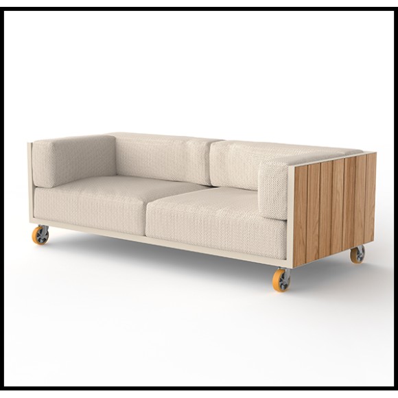 Sofa Vondom, Vineyard collection Aluminium Natural Teak Sofa Vondom, Vineyard collection Aluminium Natural Teak