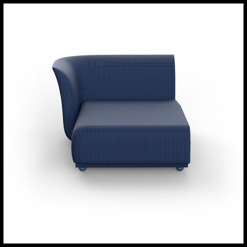 Lounge Chair Right Unit Modular Sofa Vondom, Suave Collection
