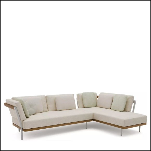 Canapé d'extérieur 48 - Flows | Flows outdoor sofa with cushions - Pacific Compagnie.
