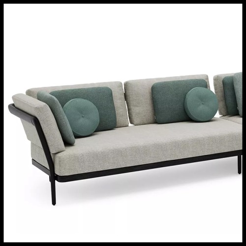 Canapé d'Extérieur 48 - Flows Noir, Teinte Foncé - Pacific Compagnie.