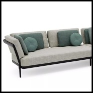 Canapé d'Extérieur 48 - Flows Noir | Modern outdoor Flows Noir sofa - Pacific Compagnie.