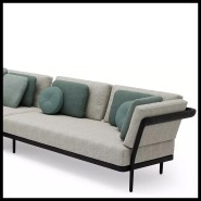 Canapé d'Extérieur 48 - Flows Noir | Flows Noir, stylish outdoor sofa - Pacific Compagnie.