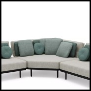 Canapé d'Extérieur 48 - Flows Noir | Flows Black Outdoor Sofa 48 seating - Pacific Compagnie.