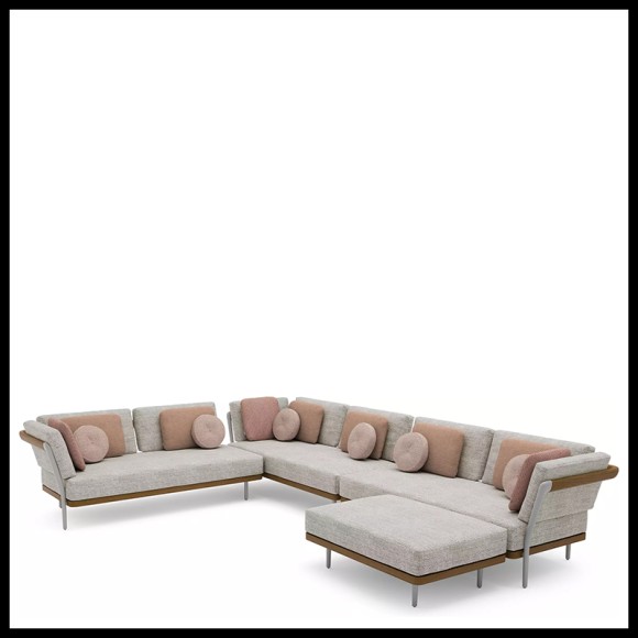 Canapé d'extérieur 48 - Flows, Haut de Gamme - Pacific Compagnie.