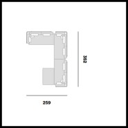 Canapé d'extérieur 48 - Flows, Résine Tressée - Pacific Compagnie.