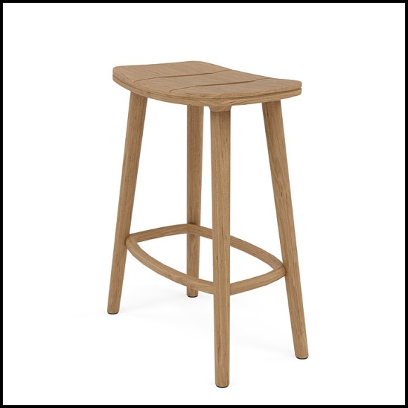 Tabouret de Bar d'extérieur 48 - Solid | Outdoor Counter Height Stool 48 - Solid - Solid Barstools Outdoor - Pacific Compagnie.