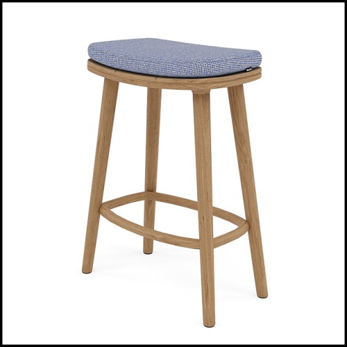 Tabouret de Bar d'extérieur 48 - Solid | Outdoor Counter Height Stool 48 - Solid - Solid Patio Stool - Pacific Compagnie.