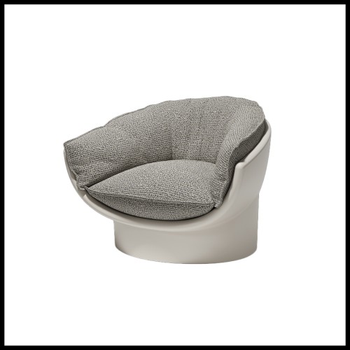 Fauteuil Vondom, collection Luna avec dimensions 107 x 84 x 71 cm