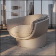 Fauteuil Vondom, Collection Luna intégré dans une décoration intérieure contemporaine