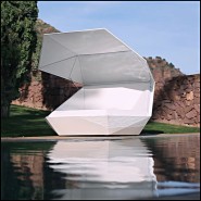 Daybed Vondom, Faz collection with foldable Canopy in a contemporary outdoor setting