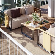 Sofa Vondom, Tulum collection in a contemporary outdoor setting