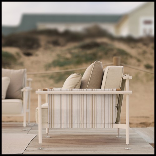 Armchair Vondom, Hamptons collection in a contemporary outdoor setting