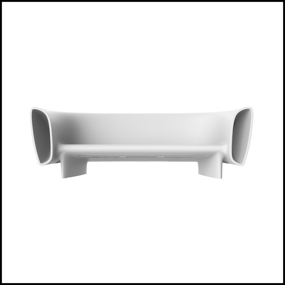 Canapé Bum Résine Laqué Blanc Vondom Pacific Compagnie Sofa Bum White lacquered resin