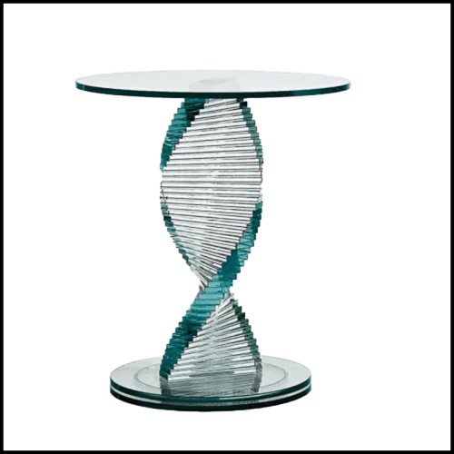 Coffee Table 194 - Spin High - Glass deco - Pacific Compagnie.