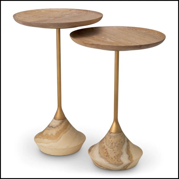 Table d'Appoint 24 - Puglia, lot de 2 gigogne - Pacific Compagnie.