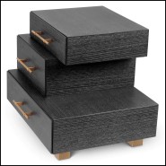 Table de Chevet 24 - Evendale | Nightstand Evendale - Brushed Brass Accents - Pacific Compagnie.