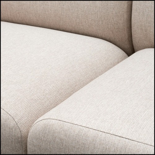 Detail of the Natural Loki Fabric from the Sebastian sofa at Pacific Compagnie