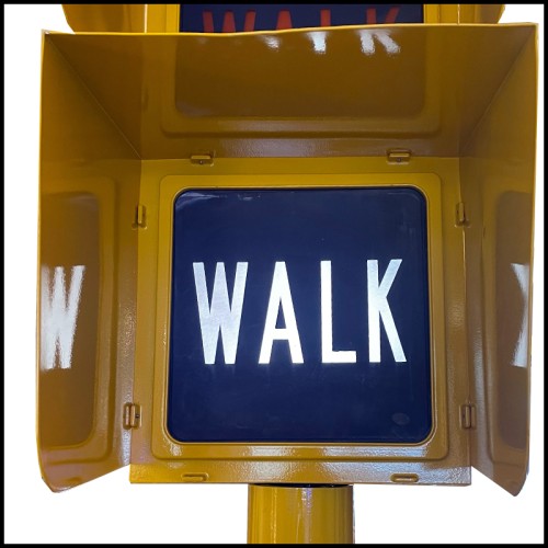 Feu de signalisation Chicago anée 1950 métal