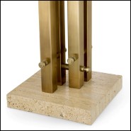 Lampe Destino détail de la Base en travertin