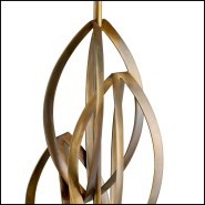 Détail en laiton de la lampe de table Bellamont