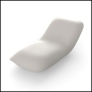 Chaise Longue Vondom, Collection Pillow en résine, vue de profil