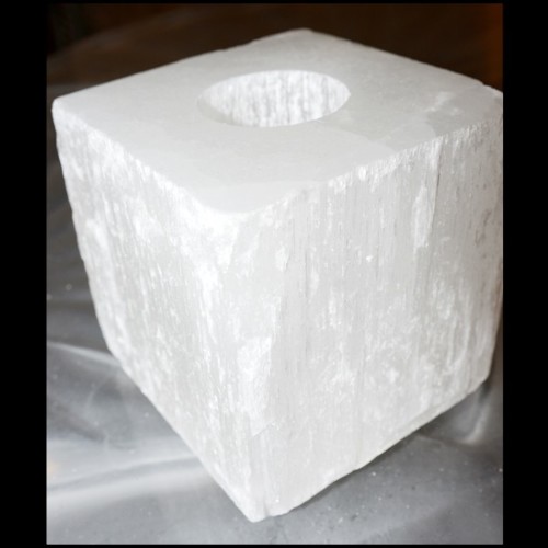 Bougeoir 84 - Crystal Rock Cube - Contemporain - Pacific Compagnie.