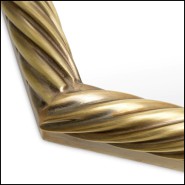 détails du laiton finition vintage brass du Plateau Eichholtz Salvi Hexagon