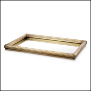 Plateau Eichholtz Lenora Hexagon en laiton finition vintage brass