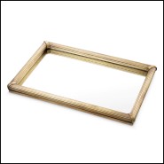 Tray Eichholtz Lenora in brass vintage brass finish, up view