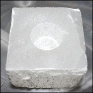 Bougeoir 84 - Crystal Rock Cube - Brillant - Pacific Compagnie.