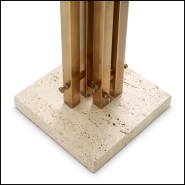 Details of the travertine base of the Coat Rack Eichholtz Amadora