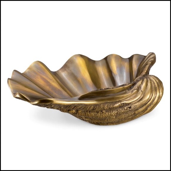 Objet décoratif Coquillage Eichholtz Amandine en laiton finition vintage brass