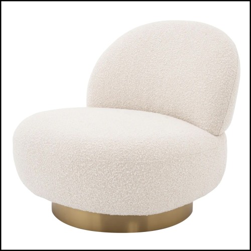 Fauteuil Pivotant 24 - Clément - Laiton Brossé - Pacific Compagnie.